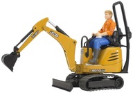 BRUDER JCB 8010 CTS Mikrokoparka Z FIGURKĄ budowlańca 62002 1:16 400B028