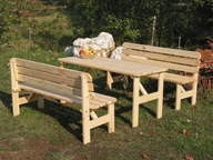 Stôl Tradgard drevo obdĺžnikový 150 x 70 x 68 cm