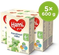 Hami 6+ pokračovanie dojčenského mlieka 5x 600 g