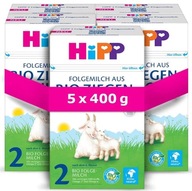 HiPP 2 BIO Kozie mlieko od 6 mesiacov, 5 x 400 g