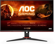 Monitor 27 AOC Gaming 165 Hz VA HDMI DP GŁOŚNIKI