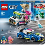 LEGO CITY 60314 POLICYJNY POŚCIG ZA FURGONETKĄ Z LODAMI