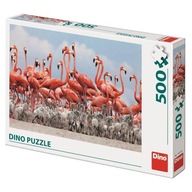 Puzzle Dino Toys Klasické puzzle 500 dielikov Plameniaky 123