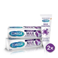 Corega fixačný krém na zubnú náhradu Max Control 2x40g