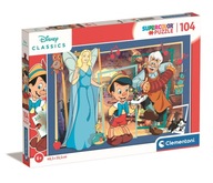 Pinokio Gepetto Wróżka Puzzle Clementoni 104 el 25749
