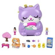 NOVINKA POPIS Bábika Polly Pocket set Sushi Shop Cat Compact Reštaurácia Sush