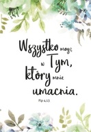 Kartka składana "Wszystko mogę w Tym"