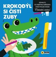Krokodýl si čistí zuby - Malování vodou neuveden