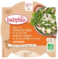 Obed BabyBio POMME DE TERRE HARICOTS VERTS od 12. mesiaca 230 g morka,