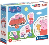 Puzzle 4w1. Moje pierwsze puzzle. Świnka Peppa