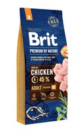 Brit Premium By Nature Adult Medium Chicken Sucha Karma dla Psa 15kg