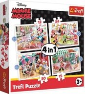 Puzzle Minnie 4w1 dielikov, značka SCHMIDT.