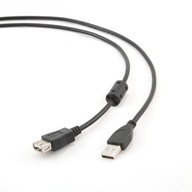 Predlžovací kábel USB Gembird CCF-USB2-AMAF-6 čierny 1,8 m