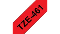 Brother TZe-461 etiketovacie pásky Čierna na červenej