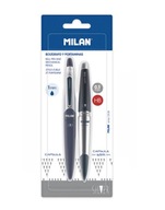 Długopis + ołówek mechaniczny Capsule Silver MILAN MILAN 352817