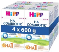 HiPP Počiatočné mlieko. kondicionér HA 1 Combiotik 4 x 600g