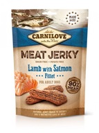 Carnilove Jerky Jahňacie s filé z lososa 12 × 100 g