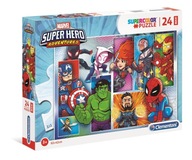 Puzzle Clementoni 24 elementów Puzzle 24 Supercolor Maxi Marvel Super Hero