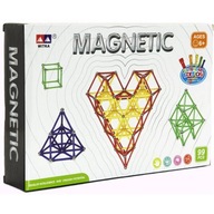 Magnetické kocky Teddies Magnetická stavebnice 99 ks 99 ks
