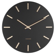 Nástenné hodiny Karlsson čierna, zlatá 30cm