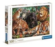 Puzzle 500 elementów. High Quality Collection. Dzikie koty