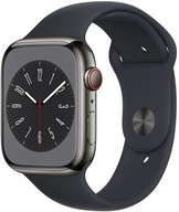 Smartwatch Apple Watch 8 GPS + Cellular 45mm šedá