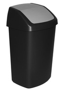 Odpadkový kôš Curver 50 l čierny, odtiene šedej a striebornej