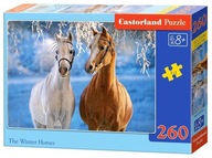 Puzzle układanka 260 elementów Zimowe konie 8+ CASTORLAND