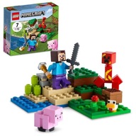 LEGO Minecraft 21177 Zasadzka Creepera Świnia