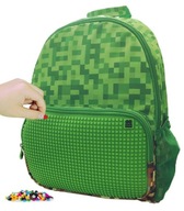 Školský batoh viackomorový Minecraft Pixie Crew Odtiene zelenej 17 l