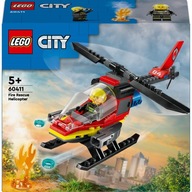 LEGO City 60411 Straż Pożarna Strażacki Helikopter Ratunkowy 85 Klocki 5+