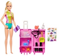 Barbie Kariera Biolożka morska zestaw + lalka