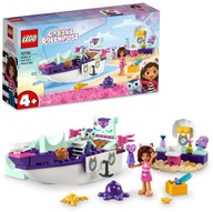 Kocky LEGO Mačací domček Gabi 10786 Loď a kúpele Gabi a morské panny