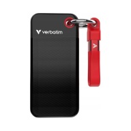 Externí SSD disk Verbatim Pocket SSD 1TB USB-C 3.2 Gen 2 černý/červený