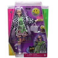 Barbie Extra Lalka Kurtka szachownica/Jasnoróżowe włosy HHN10