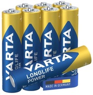Alkalická batéria Varta AAA (R3) 8 ks