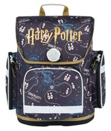 Školský batoh jednokomorový Harry Potter BAAGL čierny, Odtiene žltej a