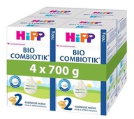 HiPP 2 BIO Combiotik Pokračovanie mliečnych výrobkov Detská výživa 4x700 g