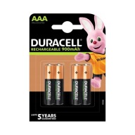 Akkumulátor Duracell AAA (R3) 900 mAh NiMH 4 db