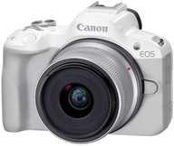 Fotoaparát Canon EOS R50  RF-S 18-45 IS STM telo  objektív biely