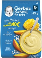 Gerber Prírodná bezmliečna mangová kaša 9x 230 g