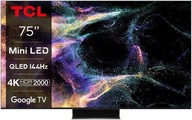 QLED TV TCL 75C845 75" 4K UHD čierna