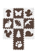 EVA Puzzle Podložka - Lesní priatelia 32x32x1 cm (10 ks)