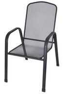 Záhradná stolička Rojaplast kov čierna