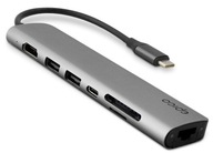 EPICO 7v1 8K multimediálny rozbočovač s USB-C 9915112100071 kozmická šedá