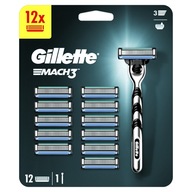 Gillette Mach3 Maszynka do golenia + 12 Ostrzy