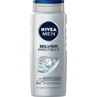 Nivea Men Silver Protect sprchový gél na tvár tela a vlasy 500ml