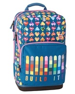 Školský batoh viackomorový LEGO Odtiene modrej 23 l