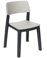 Záhradná stolička Toomax plast sivá