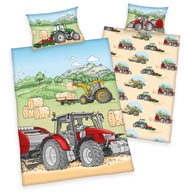Flanelové obliečky pre deti Traktor